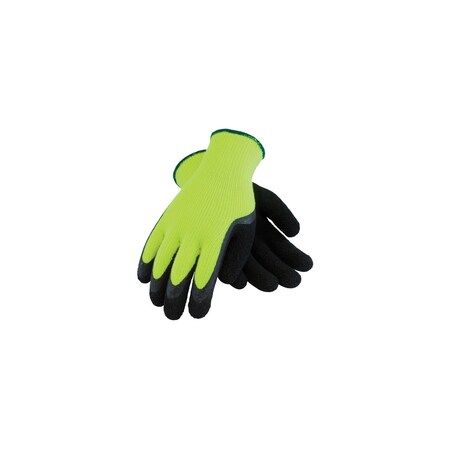 Pip HI-VIS LIME GRN. ACRYLIC TERRYSHELL BLK. LATEX FOAM FINISH, PK 72 41-1420/S